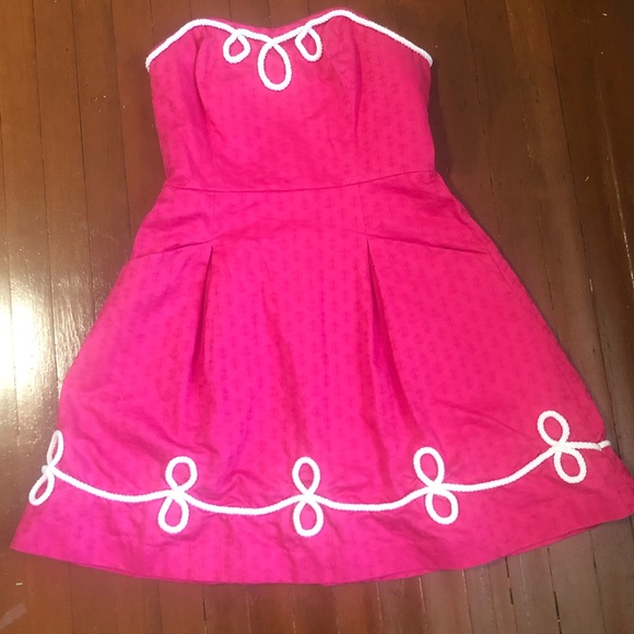 FINAL$$ RARE LILLY Pulitzer Nautical Cotton Mini Dress Sailor Dress - Picture 2 of 10